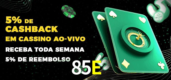 Promoções do cassino ao Vivo 85E